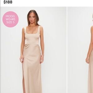 Show Me Your MuMu Beige Maxi Dress